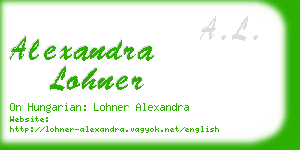 alexandra lohner business card